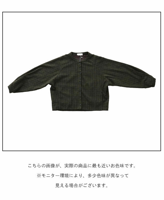 ラフすぎない落ち着きチェック羽織