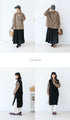 [Sale items cannot be returned or exchanged] A shirt blouse that gives you a sense of security