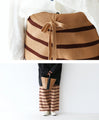 Striped knit pants