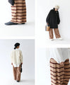 Striped knit pants