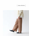 Striped knit pants