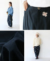 Light pink floral embroidered pants
