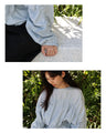 Shirred linen top