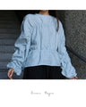 Shirred linen top