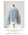 Shirred linen top