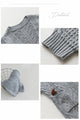 Loosely knitted cardigan with loose sleeves