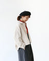 Elegant and natural fine ribbed jacket