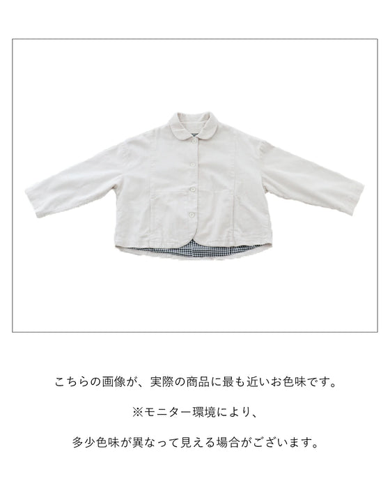 品よくナチュラル 細畝ジャケット