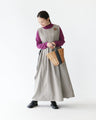 Elegant and natural fine ribbed jumper skirt