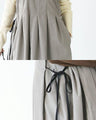 Elegant and natural fine ribbed jumper skirt