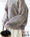 Mixed knit top