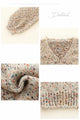 Mixed knit top