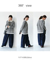 A cute Nordic knit top with color-blocked trim