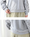 Loop-drawn floral sweatshirt
