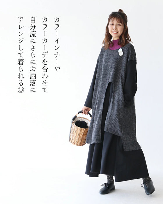 一枚完結お洒落ドッキングワンピース