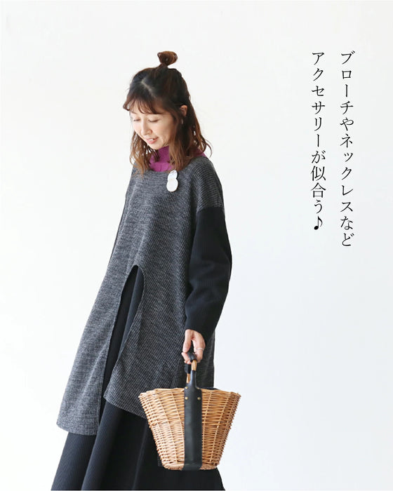 一枚完結お洒落ドッキングワンピース