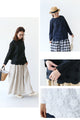 Beautiful. Comfortable. Flower-decorated cut-and-sew top