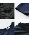 Beautiful. Comfortable. Flower-decorated cut-and-sew top