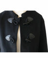 Stand collar duffle coat