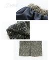 Feather yarn skirt with a delicate sparkle