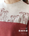 Knit top with delicate embroidery