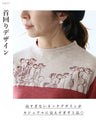 Knit top with delicate embroidery