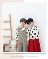【キッズ用 130cmと140cm】オシャレキッズの褒められドットトップス