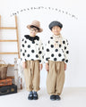 【キッズ用 130cmと140cm】オシャレキッズの褒められドットトップス