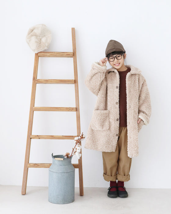 【キッズ用 130cmと140cm】冬の救世主 ふわふわアウター
