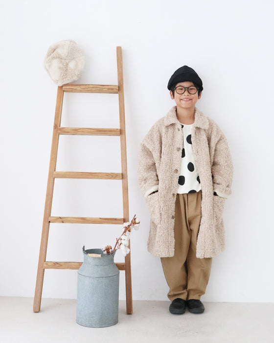 【キッズ用 130cmと140cm】冬の救世主 ふわふわアウター