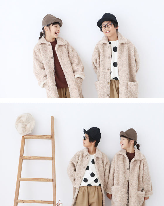 【キッズ用 130cmと140cm】冬の救世主 ふわふわアウター