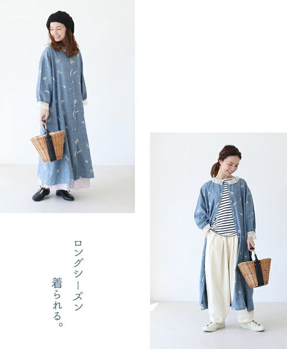 舞い咲く花刺繍 2Wayワンピース