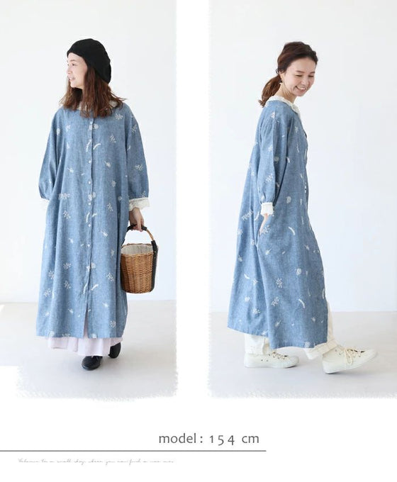 舞い咲く花刺繍 2Wayワンピース
