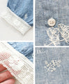 Dancing flower embroidery 2-way dress