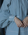 Elegant covered button shirt
