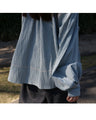 Elegant covered button shirt