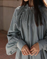 Elegant covered button shirt