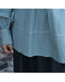 Elegant covered button shirt