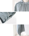 Elegant covered button shirt
