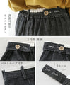 デニムライクな綿麻パンツ　軽い　快適　合わせやすいパンツ
