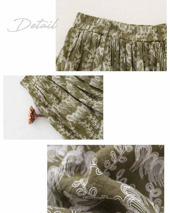 A supple skirt that looks like embroidery but isn't.