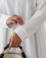 [SANPO LUSSO] Elegant draped shirt