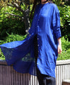 Ramie back gathered tunic
