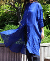 Ramie back gathered tunic