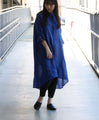 Ramie back gathered tunic