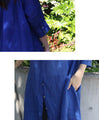 Ramie back gathered tunic