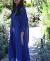 Ramie back gathered tunic
