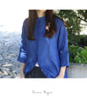Ramie back gathered tunic