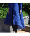 Ramie back gathered tunic