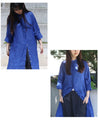 Ramie back gathered tunic